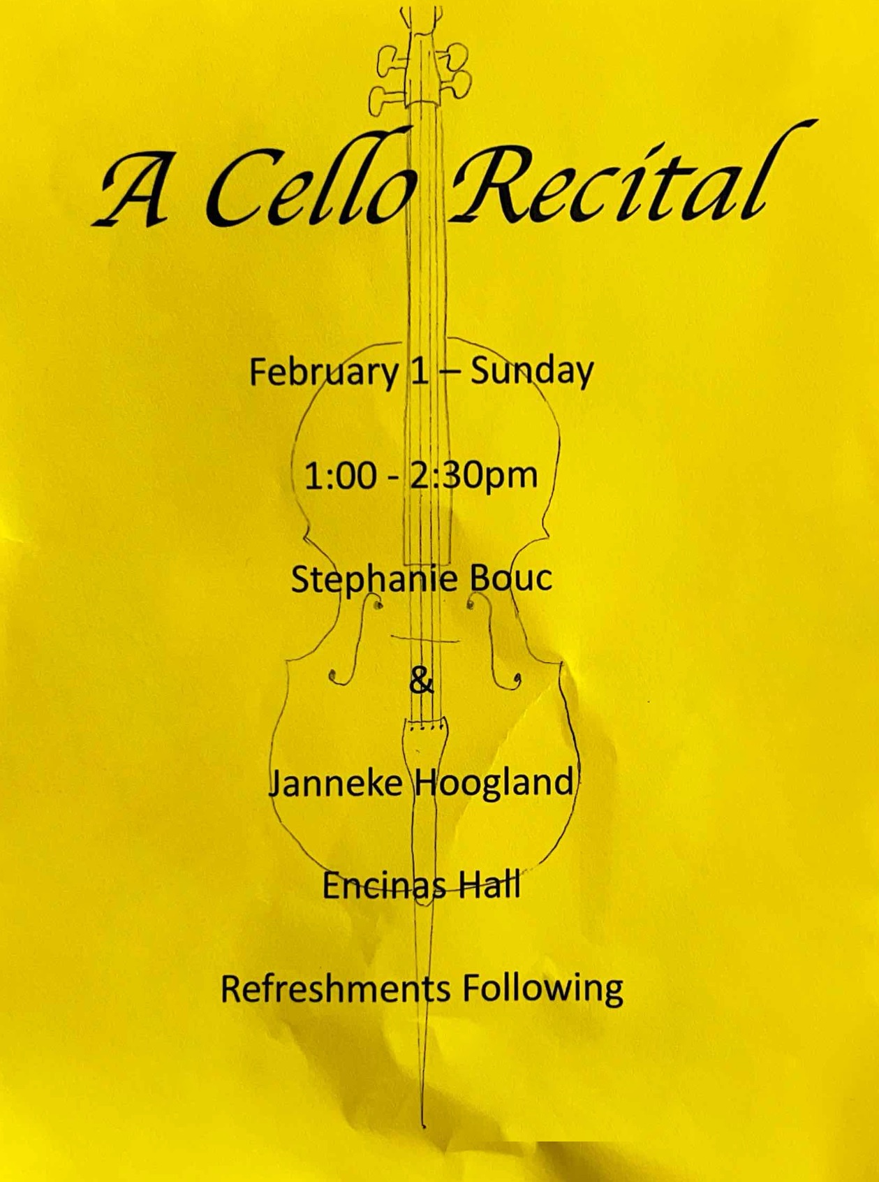 Cello Recital